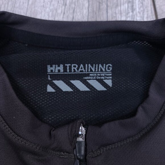 Helly Hansen Mens 1/4 Zip Training Jersey Size Large Gray Short Sleeve Stretch - Picture 5 of 7